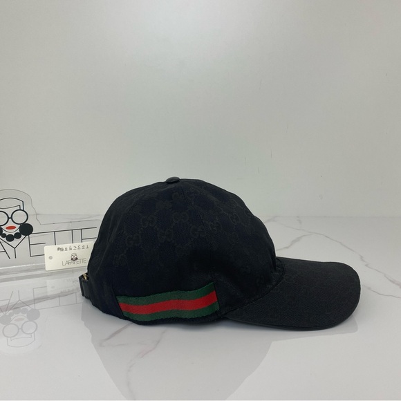 Gucci Original GG Canvas Baseball Hat with Web - Picture 2 of 9
